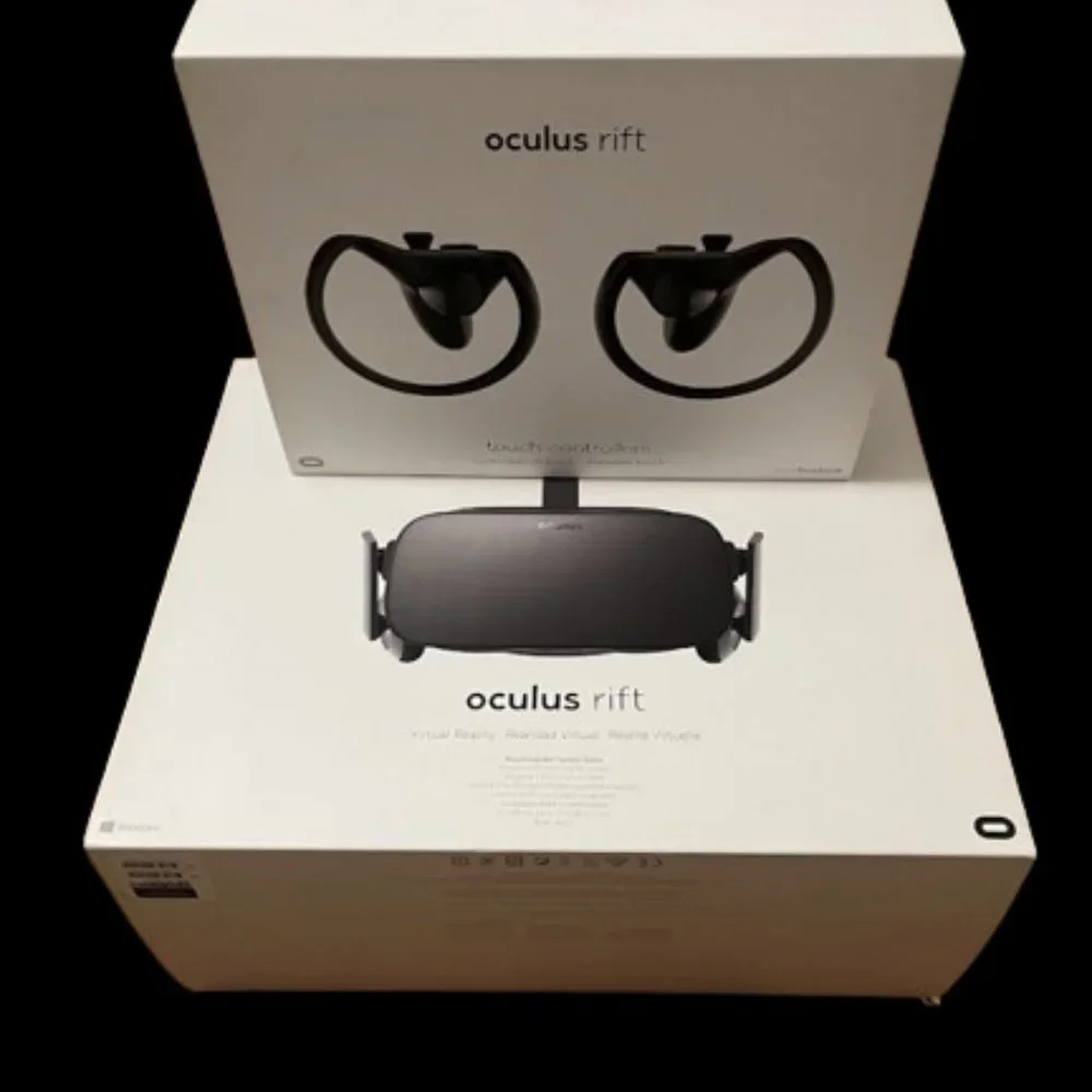 Oculus rift S PC Virtual Reality Headset VR w/Box and Cable Used Meta Used